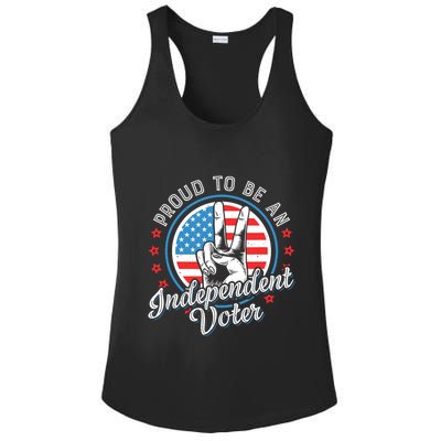 Proud To Be An Independent Voter Think For Myself Ladies PosiCharge Competitor Racerback Tank
