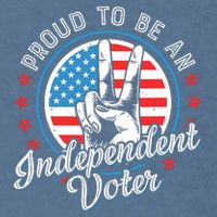 Proud To Be An Independent Voter Think For Myself Garment-Dyed Sweatshirt