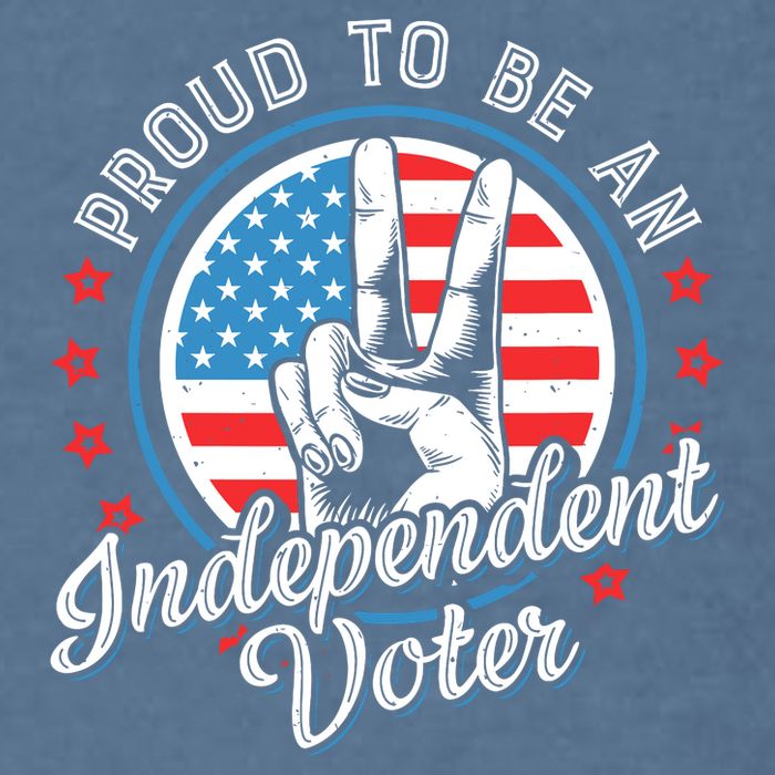 Proud To Be An Independent Voter Think For Myself Garment-Dyed Sweatshirt