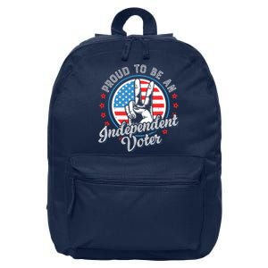 Proud To Be An Independent Voter Think For Myself 16 in Basic Backpack