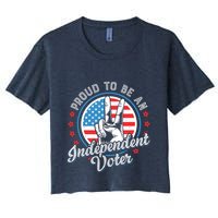 Proud To Be An Independent Voter Think For Myself Crop Top