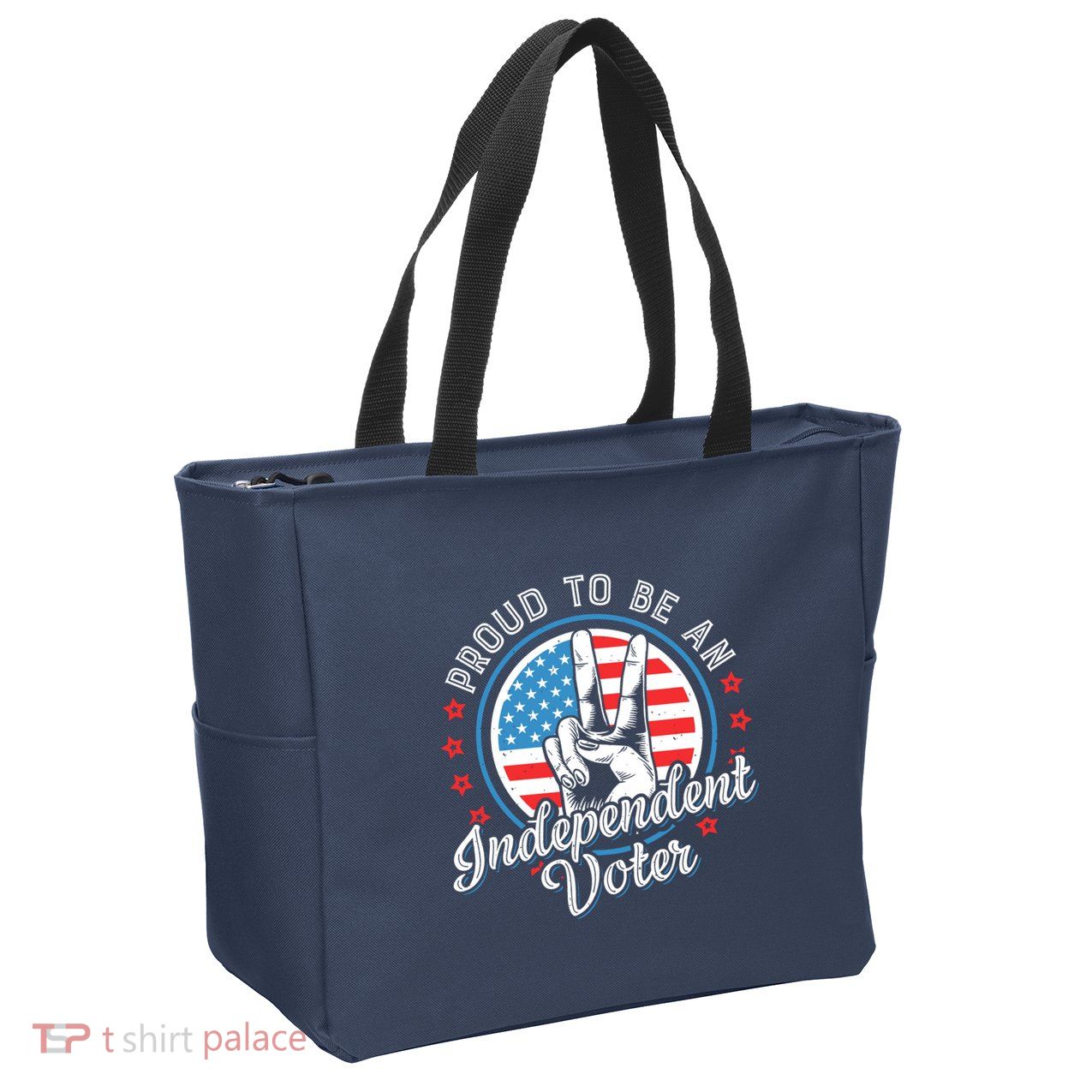 Proud To Be An Independent Voter Think For Myself Zip Tote Bag