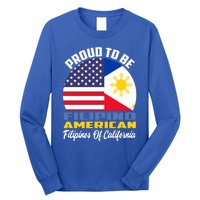 Proud To Be Filipino American Filipinos Of California Cute Gift Long Sleeve Shirt