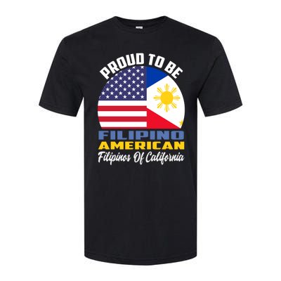 Proud To Be Filipino American Filipinos Of California Cute Gift Softstyle CVC T-Shirt