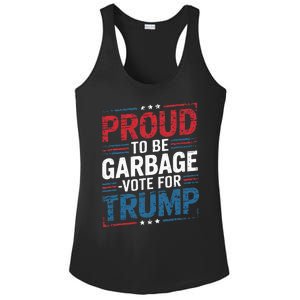 Proud To Be Garbage Vote Trump President Trump 2024 Election Ladies PosiCharge Competitor Racerback Tank