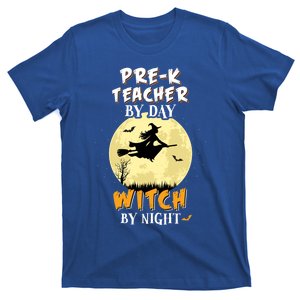 PreK Teacher By Day Witch By Night Cute Gift School Funny T-Shirt