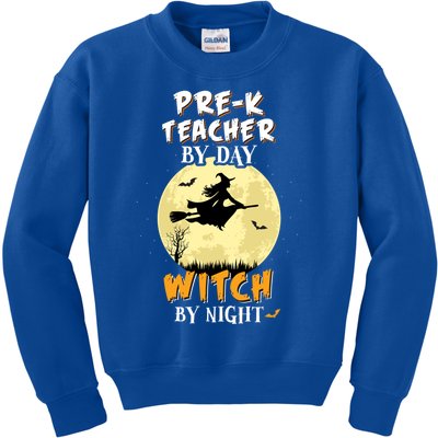 PreK Teacher By Day Witch By Night Cute Gift School Funny Kids Sweatshirt