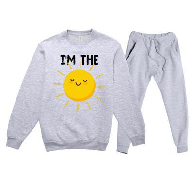 Pretend To Be The Sun Funny Show Halloween Costume Premium Crewneck Sweatsuit Set