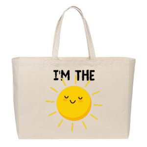 Pretend To Be The Sun Funny Show Halloween Costume Cotton Canvas Jumbo Tote