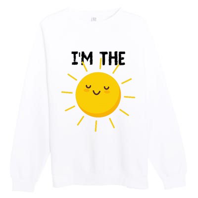 Pretend To Be The Sun Funny Show Halloween Costume Premium Crewneck Sweatshirt