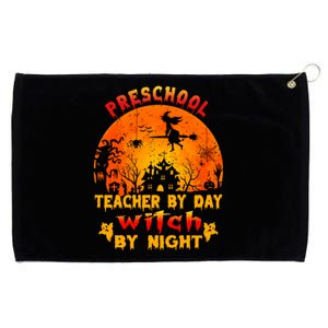 Preschool Teacher By Day Witch By Night Costume Halloween Cute Gift Grommeted Golf Towel