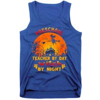 Preschool Teacher By Day Witch By Night Costume Halloween Cute Gift Tank Top