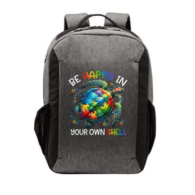 Puzzle Turtle Be Happy In Your Own Shell Autism Awareness Vector Backpack