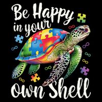Puzzle Turtle Be Happy In Your Own Shell Autism Awareness Mousepad
