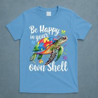 Puzzle Turtle Be Happy In Your Own Shell Autism Awareness T-Shirt