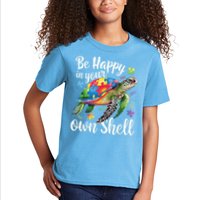 Puzzle Turtle Be Happy In Your Own Shell Autism Awareness Kids T-Shirt