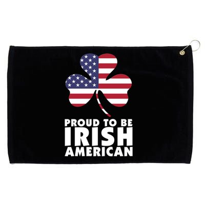 Proud To Be Irish American Gift Grommeted Golf Towel