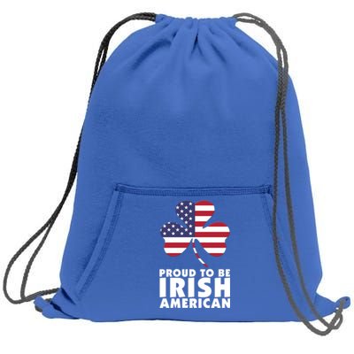 Proud To Be Irish American Gift Sweatshirt Cinch Pack Bag