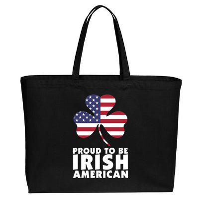 Proud To Be Irish American Gift Cotton Canvas Jumbo Tote