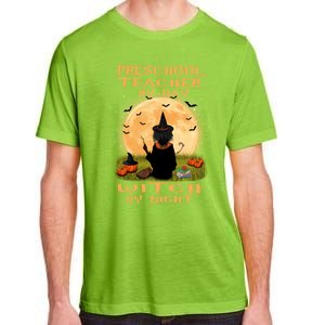 Preschool Teacher By Day Witch By Night Halloween Costume Cool Gift Adult ChromaSoft Performance T-Shirt