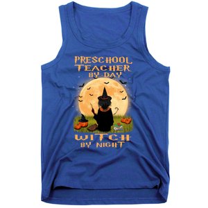 Preschool Teacher By Day Witch By Night Halloween Costume Cool Gift Tank Top