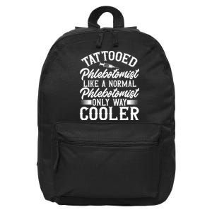 Phlebotomy Technician Blood Nurse Tattooed Phlebotomist 16 in Basic Backpack