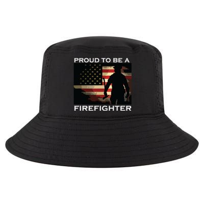 Proud To Be A Firefighter Gift For Fireman Cool Comfort Performance Bucket Hat