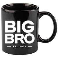 Promoted To Big Bro 2025 Big Brother 11oz C Handle Ceramic Mug