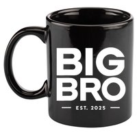 Promoted To Big Bro 2025 Big Brother 11oz C Handle Ceramic Mug