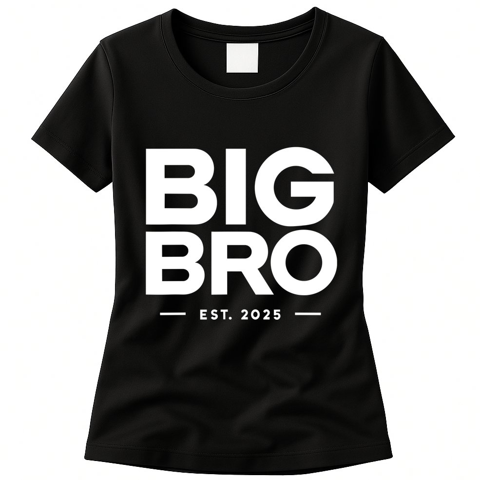 Promoted To Big Bro 2025 Big Brother Womens T-Shirt