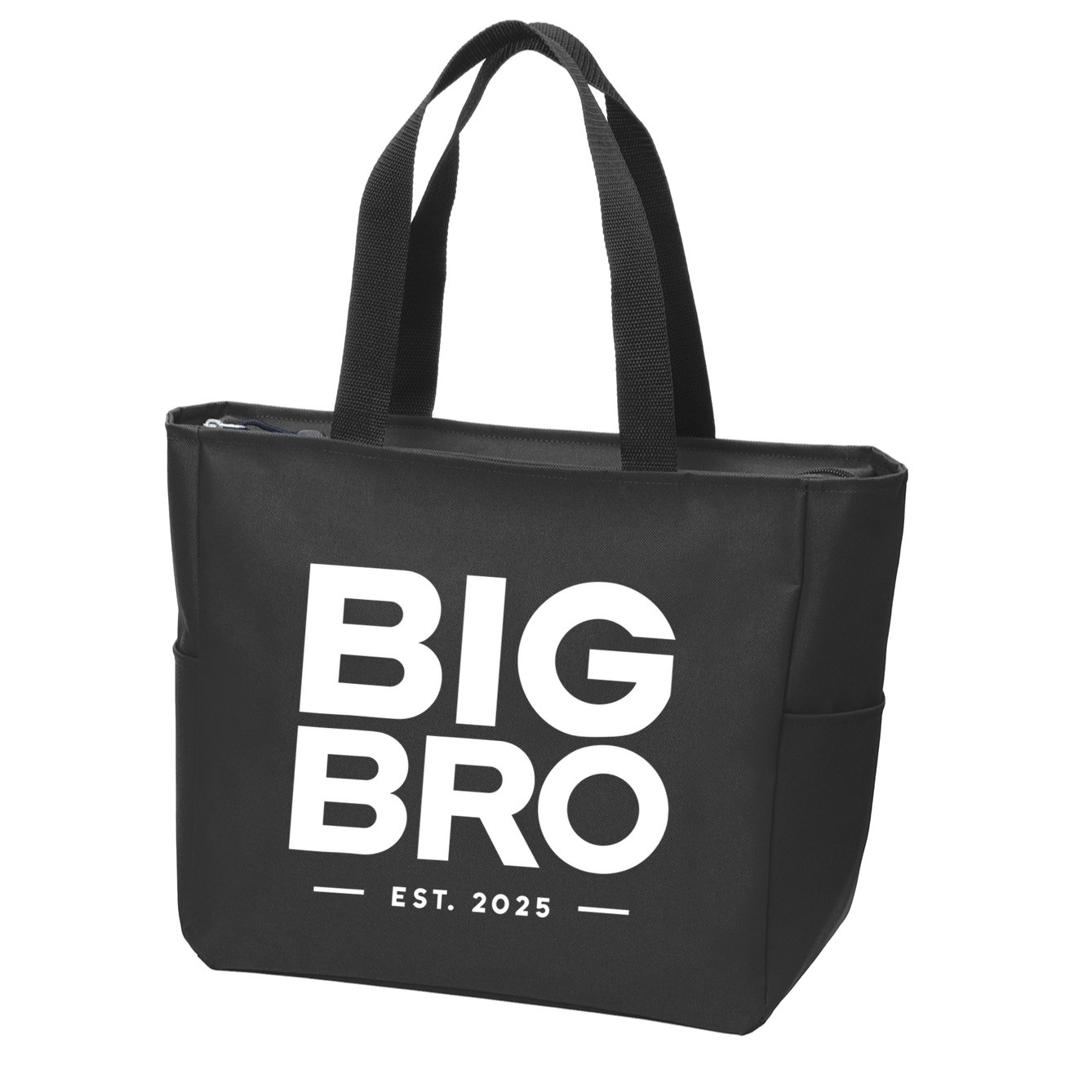 Promoted To Big Bro 2025 Big Brother Zip Tote Bag