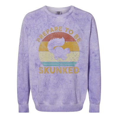 Prepare To Be Skunked Cribbage Game Colorblast Crewneck Sweatshirt