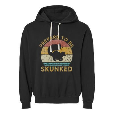 Prepare To Be Skunked Cribbage Game Garment-Dyed Fleece Hoodie