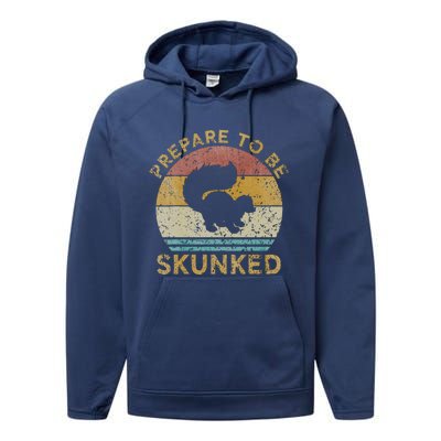 Prepare To Be Skunked Cribbage Game Performance Fleece Hoodie