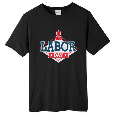 Proud To Be American Patriot Union Skilled Worker Labor Day Gift Tall Fusion ChromaSoft Performance T-Shirt