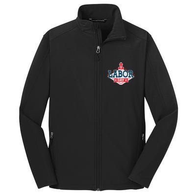 Proud To Be American Patriot Union Skilled Worker Labor Day Gift Core Soft Shell Jacket