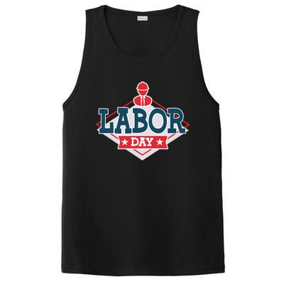 Proud To Be American Patriot Union Skilled Worker Labor Day Gift PosiCharge Competitor Tank