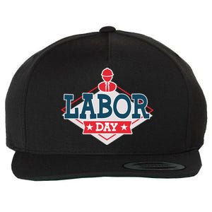 Proud To Be American Patriot Union Skilled Worker Labor Day Gift Wool Snapback Cap