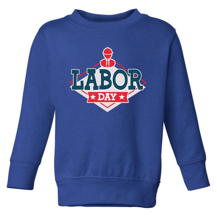 Proud To Be American Patriot Union Skilled Worker Labor Day Gift Toddler Sweatshirt