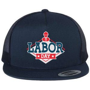 Proud To Be American Patriot Union Skilled Worker Labor Day Gift Flat Bill Trucker Hat