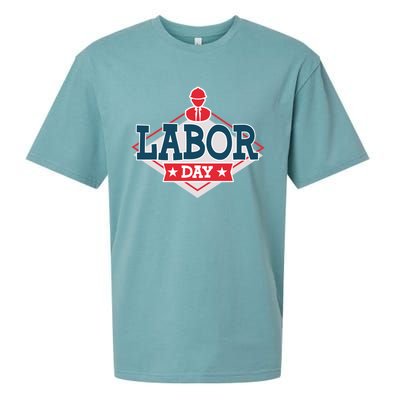 Proud To Be American Patriot Union Skilled Worker Labor Day Gift Sueded Cloud Jersey T-Shirt