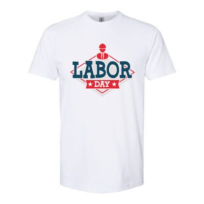 Proud To Be American Patriot Union Skilled Worker Labor Day Gift Softstyle CVC T-Shirt