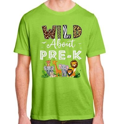 Prek Teacher Back To School Wild About Prek Gift Adult ChromaSoft Performance T-Shirt