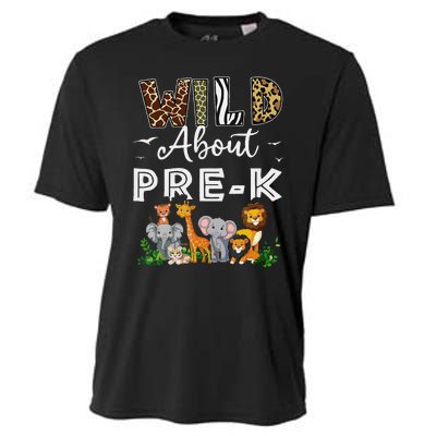 Prek Teacher Back To School Wild About Prek Gift Cooling Performance Crew T-Shirt