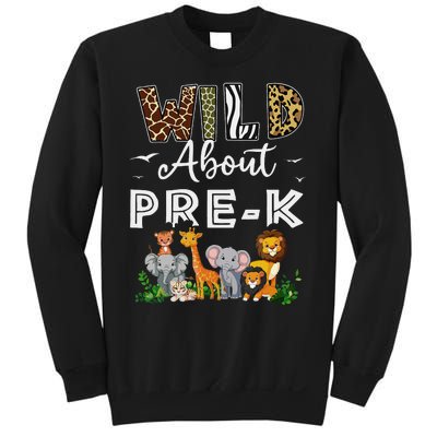 Prek Teacher Back To School Wild About Prek Gift Sweatshirt