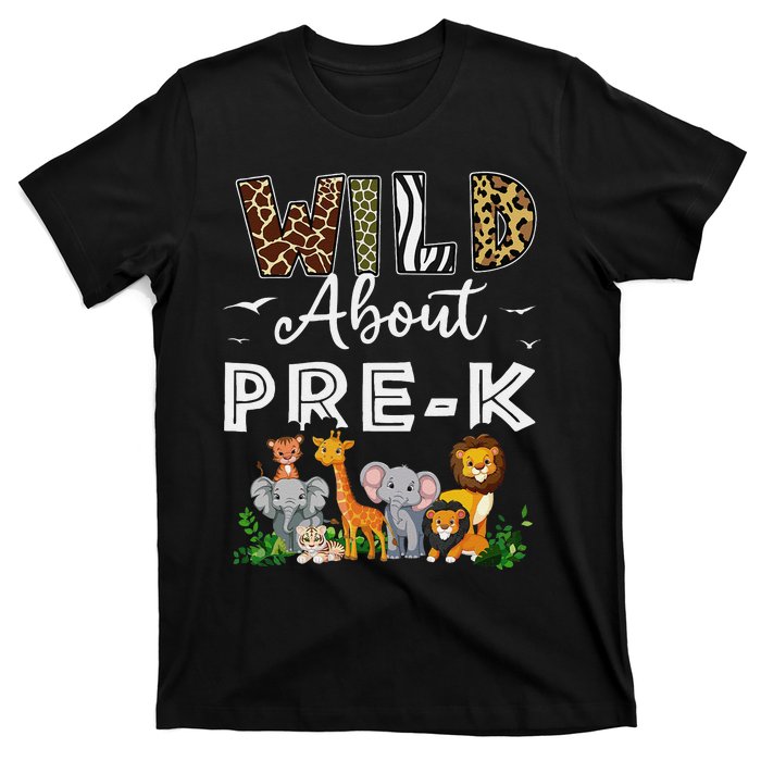 Prek Teacher Back To School Wild About Prek Gift T-Shirt