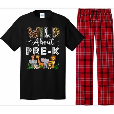 Prek Teacher Back To School Wild About Prek Gift Pajama Set