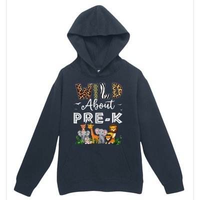 Prek Teacher Back To School Wild About Prek Gift Urban Pullover Hoodie