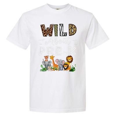 Prek Teacher Back To School Wild About Prek Gift Garment-Dyed Heavyweight T-Shirt