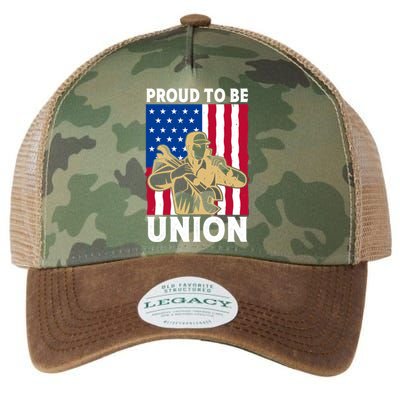 Proud To Be Union Happy Labor Day Great Gift Legacy Tie Dye Trucker Hat